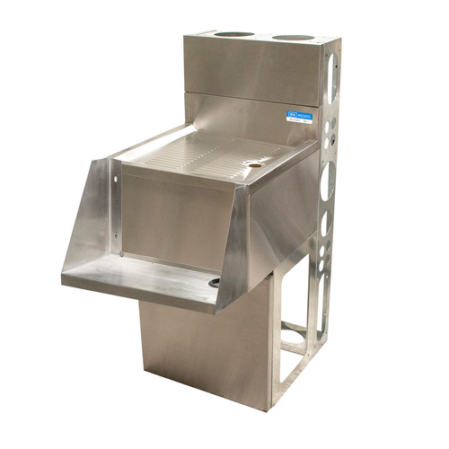 BK Resources UBDW-21-BDMX12 12" W x 21" D x 33.5" H Stainless Steel with Add-On Blender Station Shelf Mixing Station