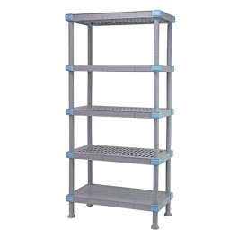 Quantum QP186074V4S1 60" W x 18" D Gray Millenia Shelving Unit