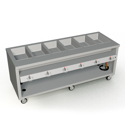 Duke TEHF-88PG Thurmaduke Hot Food Unit Mobile Electric 88"W X 32"D X 36"H