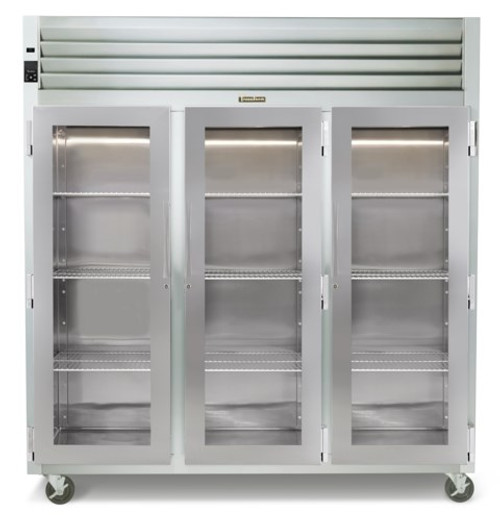 Traulsen RHF332W-FHG 86.13" Three-Section Glass Door Spec-Line Heated Cabinet