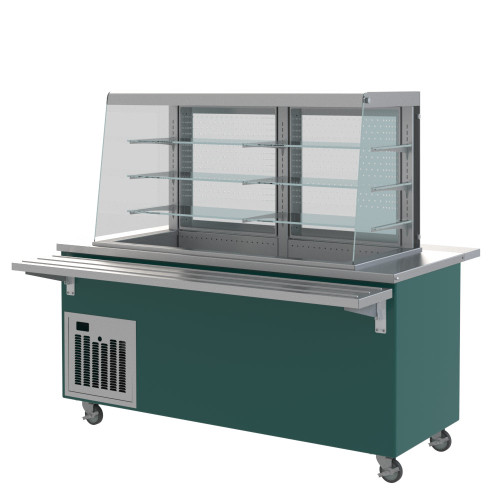 Piper Products R3-OTR-1 50" W Glass Reflections Omnitop Cold Food Display Case