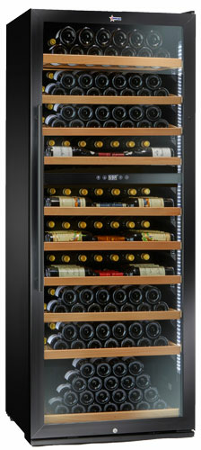 Omcan USA 47149 290 Bottle Dual Zone Wine Cooler - 115 Volts