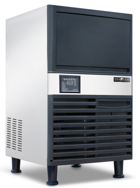 Spartan Refrigeration SUIM-120 40 Lbs. Stainless Steel Cube-Style Ice Maker With Bin - 115 Volts