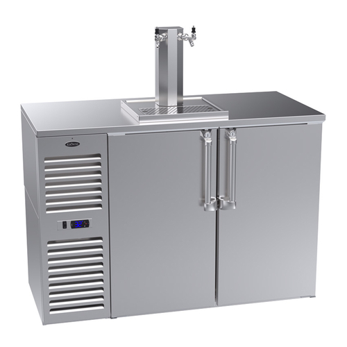 Krowne DB52 52" W Stainless Steel Two-Section Draft Beer Cooler - 115 Volts