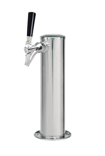 Micro Matic 1688-K 3" Column Stainless Steel Single Faucet Draft Tower