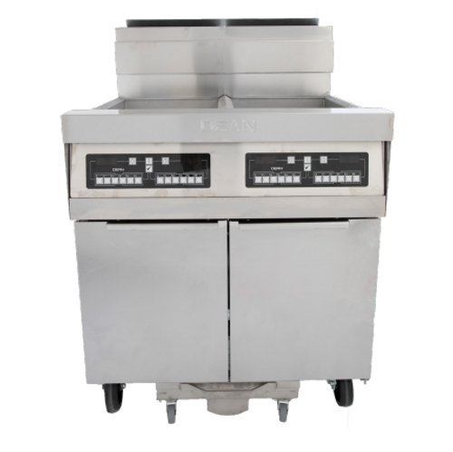 Dean Industries 3FPRG50T-LP 50 Lbs. Stainless Steel Liquid Propane Dean PowerRunner Fryer - 120,000 BTU