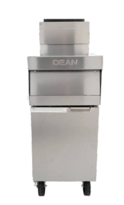 Dean Industries 4PRG50T-LP 50 Lbs. Stainless Steel Liquid Propane Dean PowerRunner Fryer - 120,000 BTU