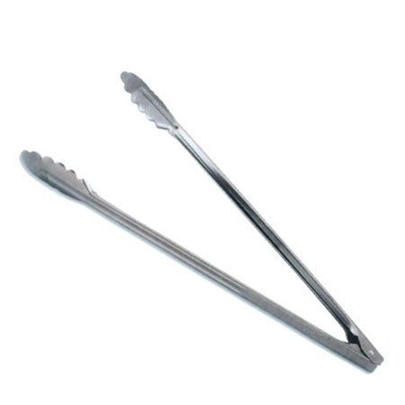 Omcan USA 80789 16" Stainless Steel Medium Weight Coiled Spring Utility Tong
