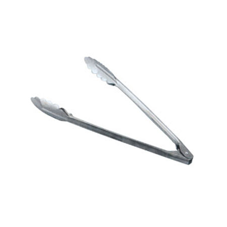 Omcan USA 80788 12" Stainless Steel Medium Weight Coiled Spring Utility Tong