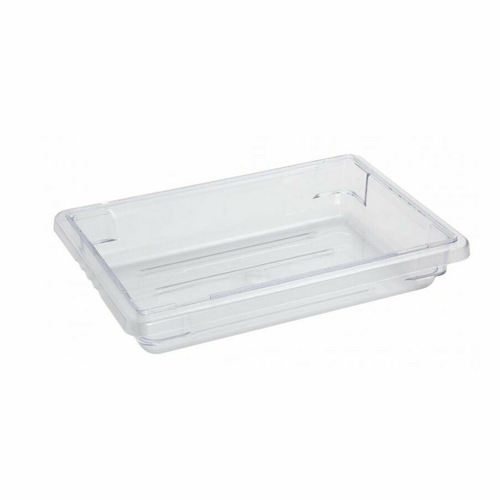 Omcan USA 85115 12" W x 3.5" H x 18" D Clear Polycarbonate Rectangular Food Storage Container