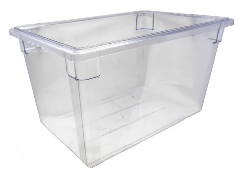 Omcan USA 85122 18" W x 15" H x 26" D Clear Polycarbonate Rectangular Food Storage Container