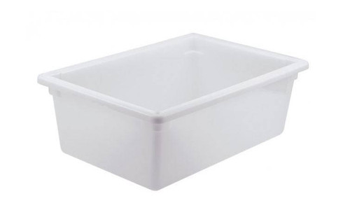 Omcan USA 85130 18" W x 9" H x 26" D White Polypropylene Rectangular Food Storage Container