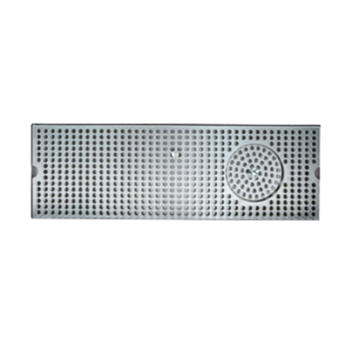 Micro Matic DP-120D-24GR 24" W x 5" D Stainless Steel with Drain and Glass Rinser Drip Tray Trough