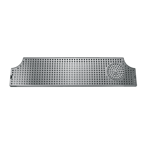 Micro Matic DP-MET-H-40GR-Z 40" W x 8.5" D Stainless Steel with Drain and Glass Rinser Drip Tray Trough