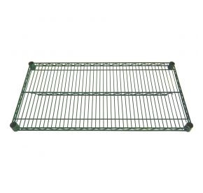 CAC China AEWS-1848 48" L x 18" W 600 Lbs. Weight Capacity Green Epoxy Coated Metal Wire Shelf (2 Each Per Case)