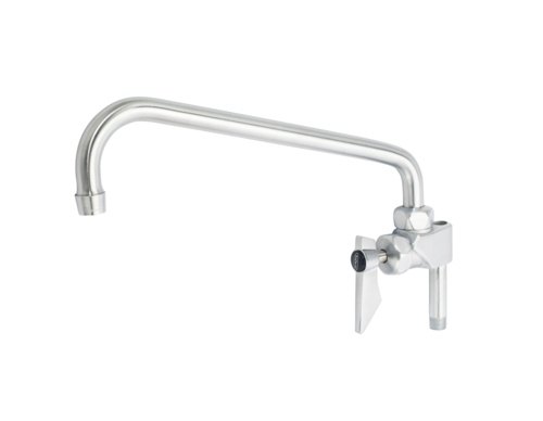 Krowne DX-149 Solid Chrome Plated Ultra-Polish Satin Finish Add-on Faucet with 8" Swing Spout Diamond Series