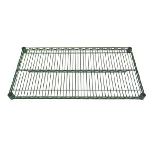 CAC China AEWS-1836 36" L x 18" W 850 Lbs. Weight Capacity Green Epoxy Coated Metal Wire Shelf (2 Each Per Case)