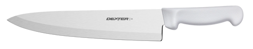 Dexter 31601 10" White Polypropylene Handle High Carbon Steel Basics (31601) Chef's or Cook's Knife