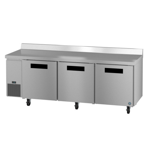 Hoshizaki WLR93B 30.17 Cu. Ft. Stainless Steel Reach-In 3 Solid Doors Steelheart Series Worktop Refrigerator - 115 Volts