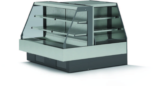 MVP Group KGL-IS-80-R 78" W Hydra-Kool Grab-N-Go Open Island Combination Merchandiser - 115 Volts