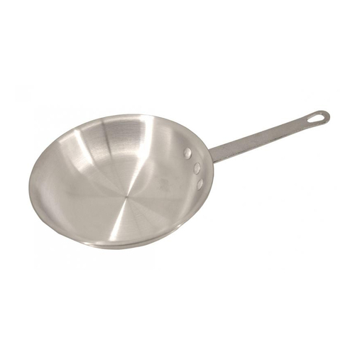 Omcan USA 43332 12" Diameter Uncoated Aluminum Riveted Handle Fry Pan