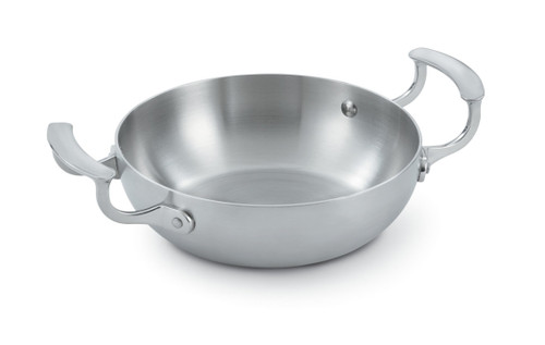 Vollrath 49417 1 3/4 Quart 8" Dia. 2.38" H 3-Ply Construction Electric or Induction Ranges Miramar Display Cookware French Omelet Pan