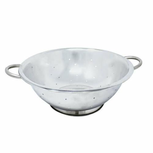 Omcan USA 80738 3 Qt. Stainless Steel Colander with Base and Handles
