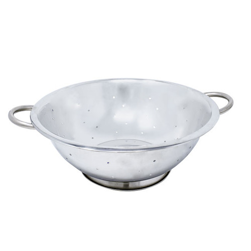 Omcan USA 80739 5 Qt. Stainless Steel Colander with Base and Handles