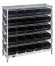 Quantum WR6-36-1236-102CO 36" W x 12" D Chrome Plated 6 Shelves Bin Wire Shelving System