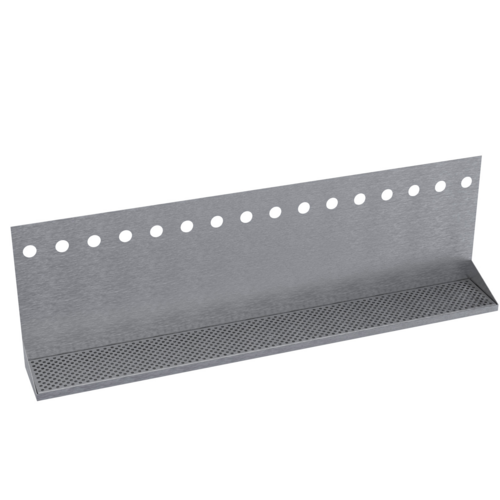 Krowne KHT-48S 48" OA Length Brushed Stainless Steel Rectangular Krowne Hanging Tray