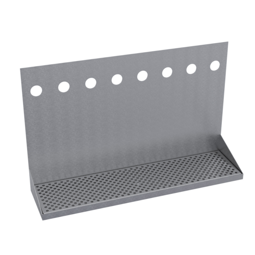 Krowne KHT-24S 24" OA Length Brushed Stainless Steel Rectangular Krowne Hanging Tray
