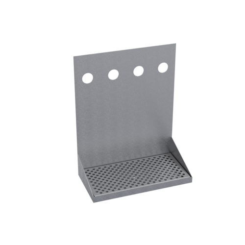 Krowne KHT-12S 12" OA Length Brushed Stainless Steel Rectangular Krowne Hanging Tray