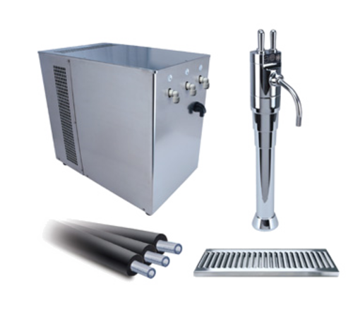 Micro Matic H2O-UCM-X-KIT 26 Gal. per Hour Stainless Steel Undercounter Mount with Xenia Tower Water Dispenser - 120 Volts