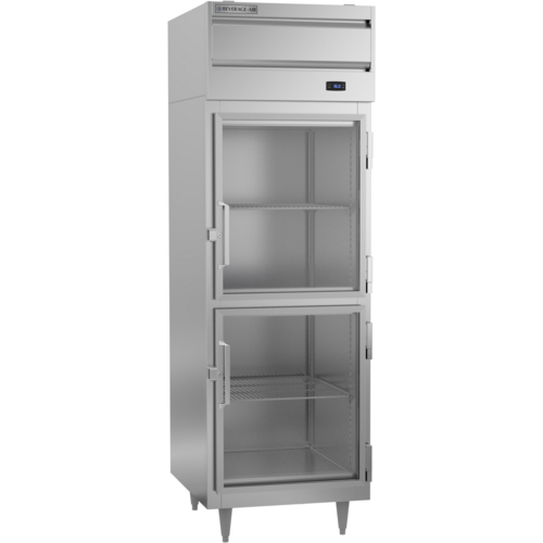 Beverage Air PR1HC-1BHG 21.01 Cu. Ft. Stainless Steel Glass Door Reach-In One-Section P-Series Refrigerator - 115 Volts