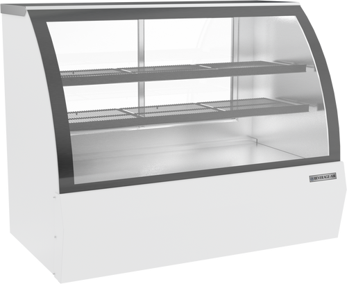 Beverage Air CDR5HC-1-W 17 Cu. Ft. White Stainless Steel Refrigerated Deli Case - 120 Volts