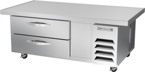 Beverage Air WTRCS52HC-60 9.58 Cu. Ft. Stainless Steel 1 Section Worktop Cook Stand Refrigerator - 115 Volts