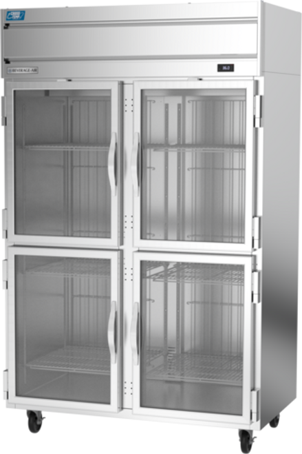 Beverage Air CT2HC-1HG 45.2 Cu Ft. Stainless Steel Reach-In Two-Section Cross Temp Convertible Refrigerator or Freezer - 115 Volts