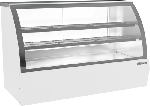 Beverage Air CDR6HC-1-W-D 21 Cu. Ft. White Stainless Steel Dry Deli Case - 120 Volts