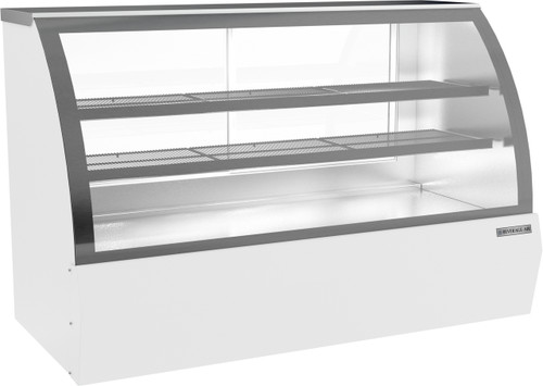 Beverage Air CDR6HC-1-W 21 Cu. Ft. White Stainless Steel Refrigerated Deli Case - 120 Volts