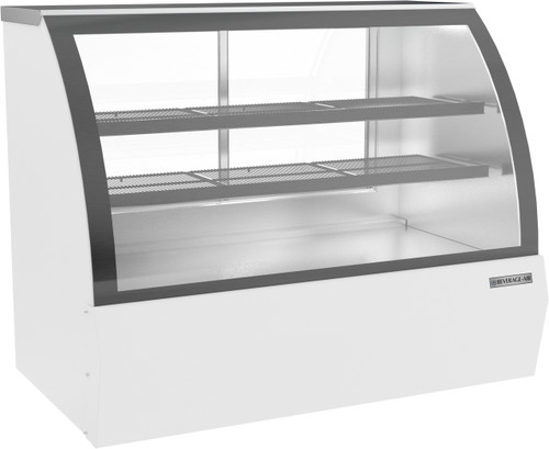 Beverage Air CDR5HC-1-W-D 17 Cu. Ft. White Stainless Steel Dry Deli Case - 120 Volts