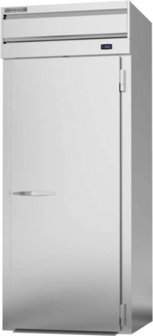 Beverage Air PFI1XTHC-1AS 38.06 Cu. Ft. Stainless Steel and Aluminum One-Section Solid Door Roll-In Extra Tall Freezer - 115 Volts
