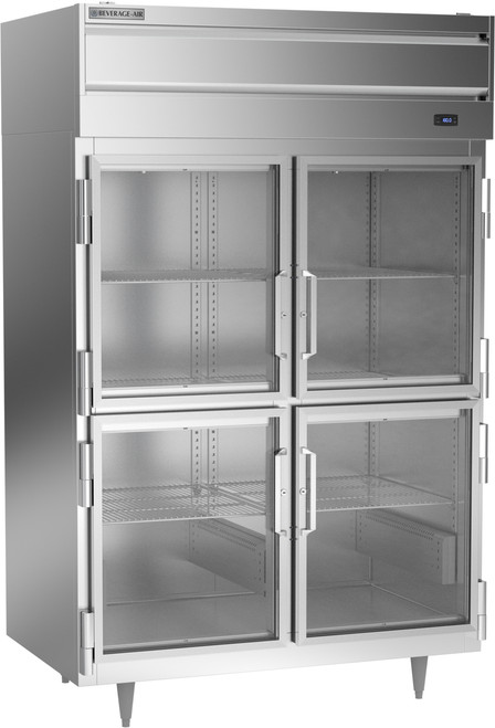 Beverage Air PH2-1BHG 46.5 Cu. Ft. Stainless Steel and Aluminum Two-Section Pass-Thru Warming Cabinet - 208-240 Volts