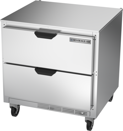 Beverage Air UCRD32AHC-2 7.2 Cu. Ft. Stainless Steel One-Section Undercounter Refrigerator - 115 Volts