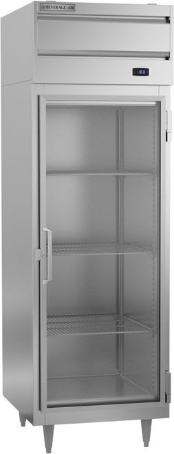 Beverage Air PF1HC-1BG 21.01 Cu. Ft. Stainless Steel 1 Lockable Glass Door Reach-In Freezer - 115 Volts