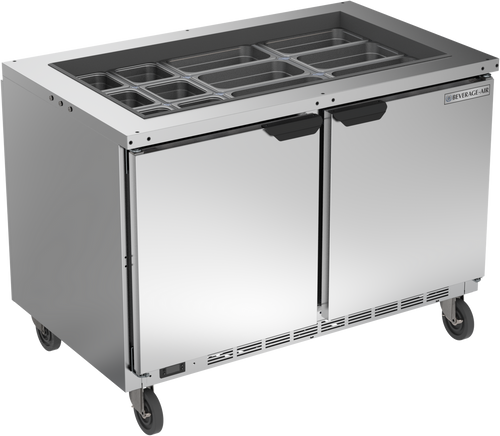 Beverage Air SPE48HC-S 13.01 Cu. Ft. Stainless Steel Salad Top Refrigerated Counter