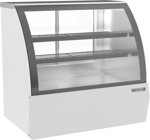 Beverage Air CDR4HC-1-W 14 Cu. Ft. White Stainless Steel Refrigerated Deli Case - 120 Volts