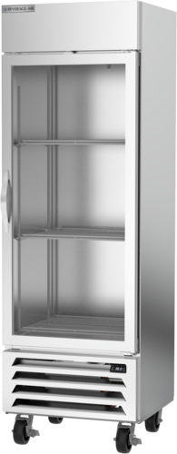 Beverage Air HBR19HC-1-G 19.08 Cu. Ft. Stainless Steel Glass Door Reach-In One-Section Horizon Series Refrigerator - 115 Volts