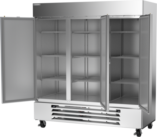 Beverage Air HBRF72HC-1-C 75" W Reach-In Three-Section Horizon Series Refrigerator or Freezer - 115 Volts