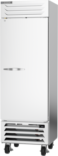 Beverage Air FB19HC-1S 19.08 Cu. Ft. Gray Stainless Steel 1-Section 1 Lockable Hinged Solid Door Reach-In Vista Freezer - 115 Volts