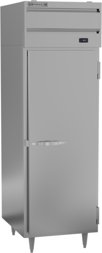 Beverage Air PF1HC-1AS 21.01 Cu. Ft. Stainless Steel 1 Lockable Solid Door Reach-In Freezer - 115 Volts